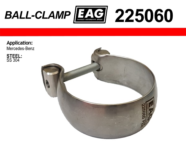 Хомут глушителя ball clamp ss304 - EAG 225060