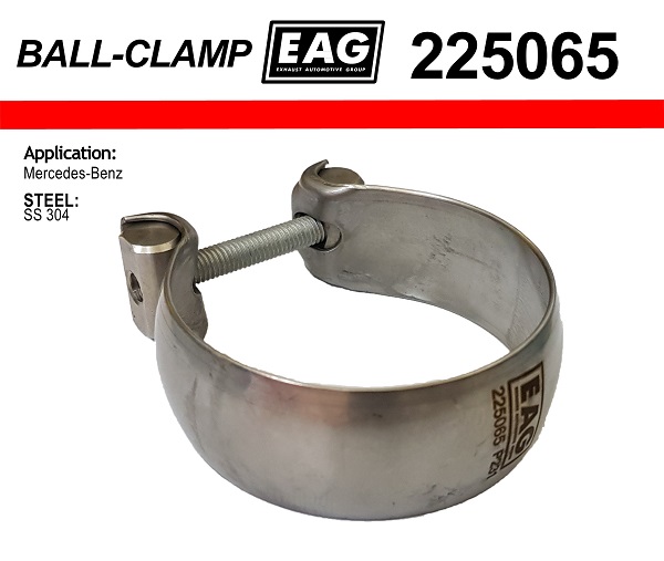 Хомут глушителя ball clamp ss304 - EAG 225065