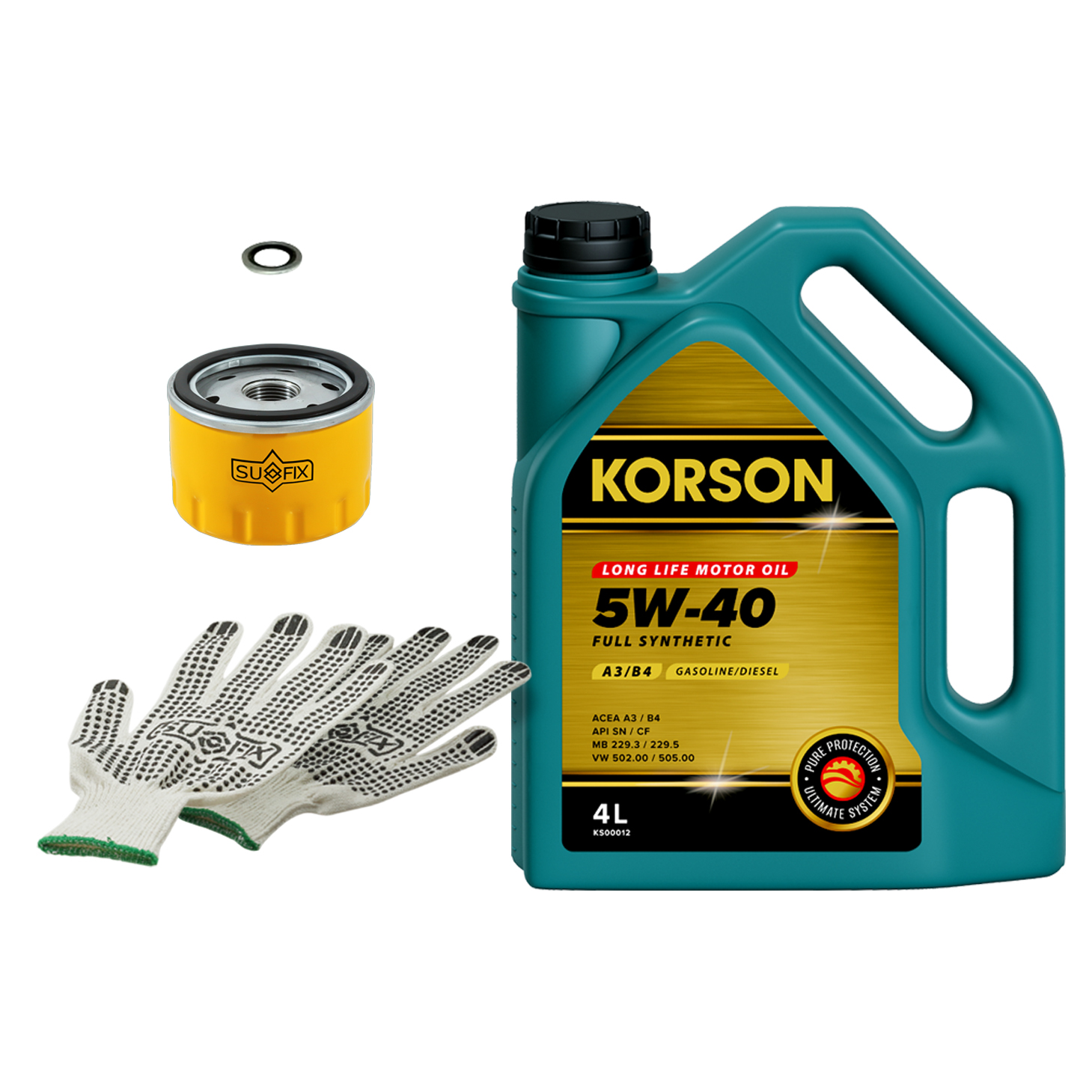 Комплект для ТО (масло, фильтр масляный, уплотнительное кольцо пробки) - KORSON SKL-1006