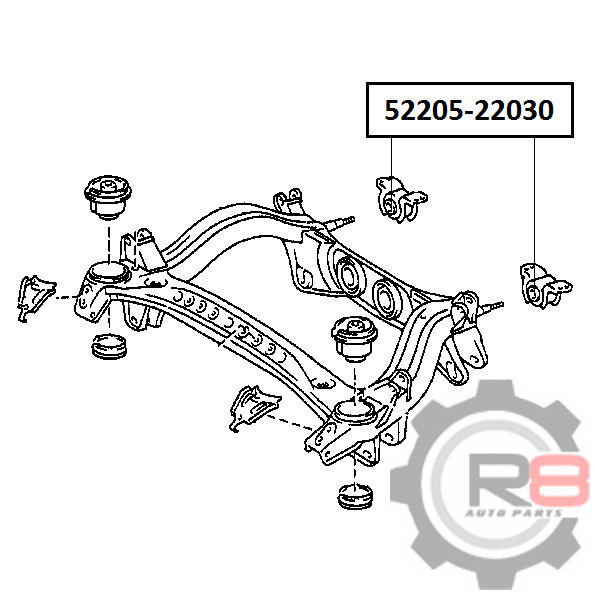 Сайлентблок - R8 R85220522030