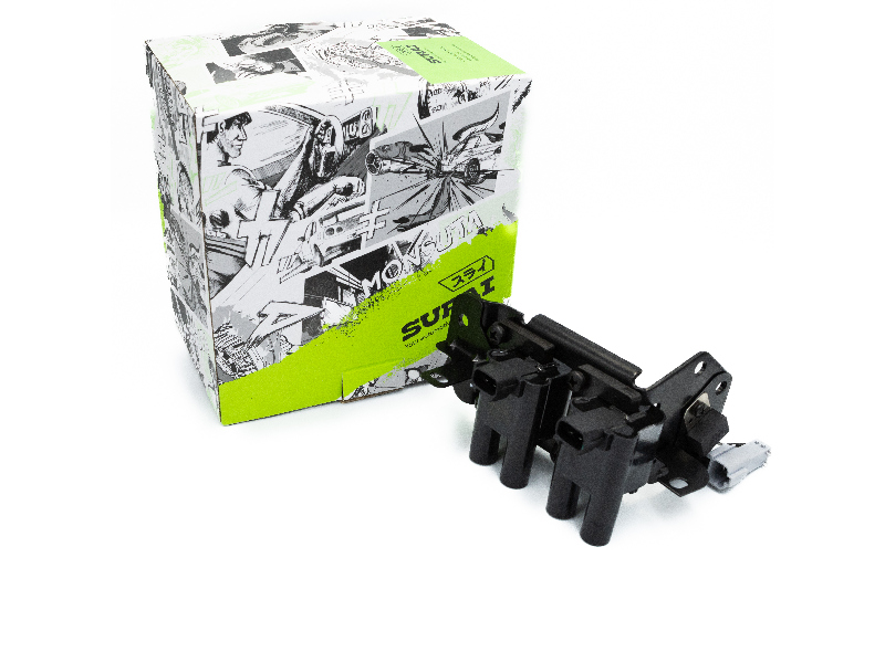Катушка зажигания Hyundai/KIA Accent (тагаз) (01-)/Getz (02-) 1.4i/1.5i/1.6i () - SURAI SRS 70664