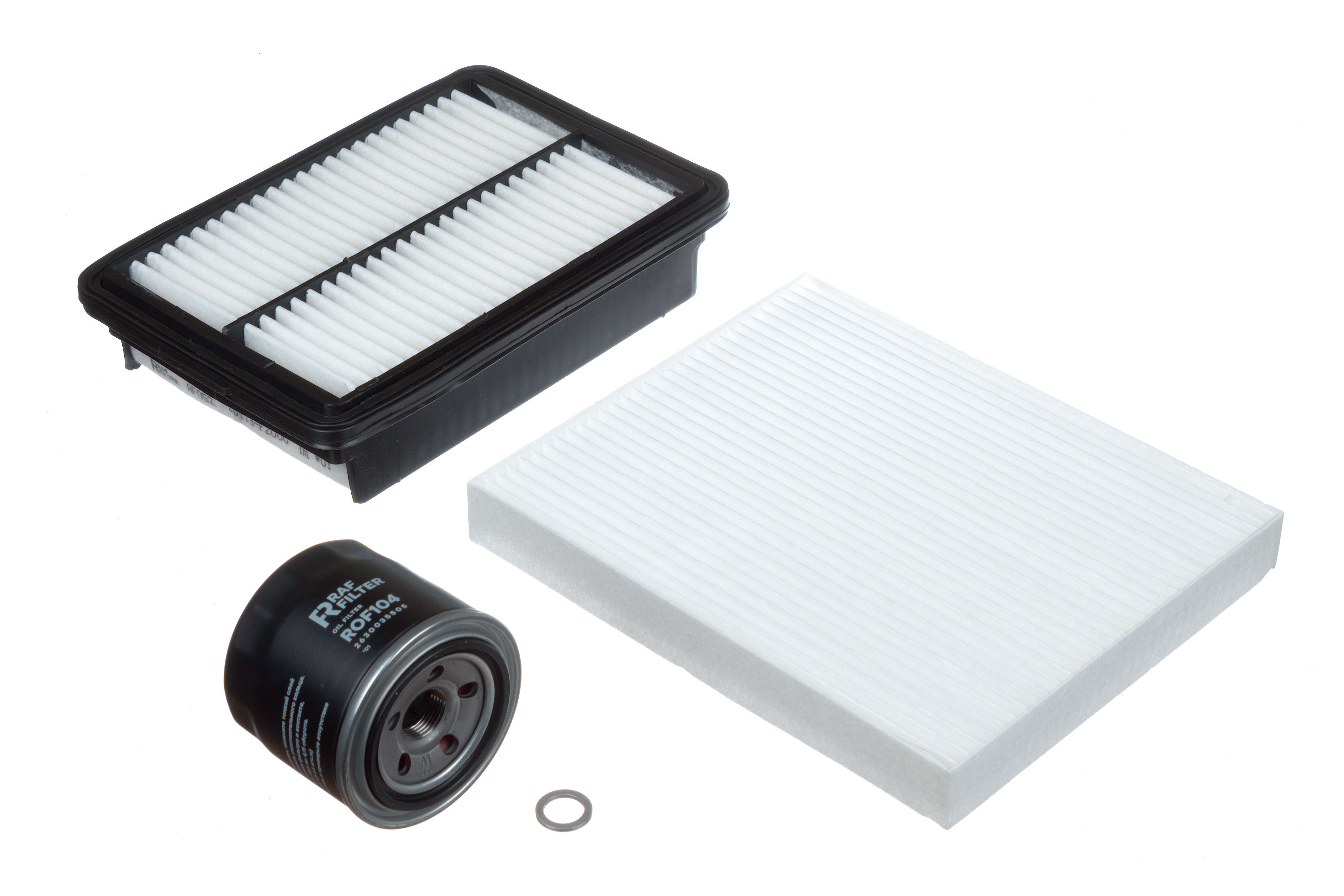 Комплект ТО эконом Hyundai Elantra VI (ad) (15-20) , KIA Cerato IV (bd) (18-) - RAF Filter RT007E