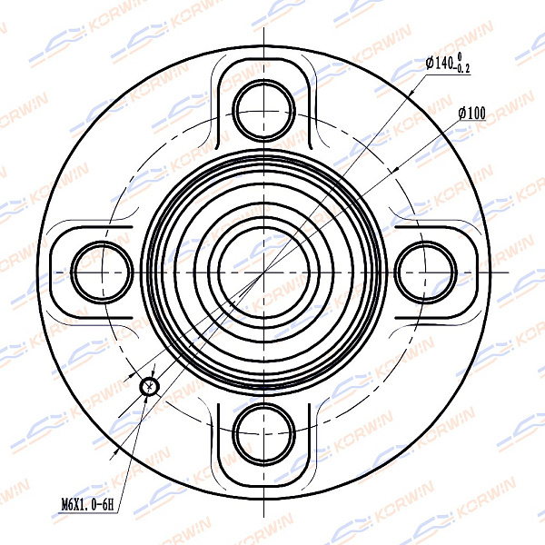 Ступица колеса - KORWIN KWAH0013