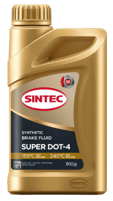 Жидкость тормозная super dot-4, (910г) - SINTEC 800737