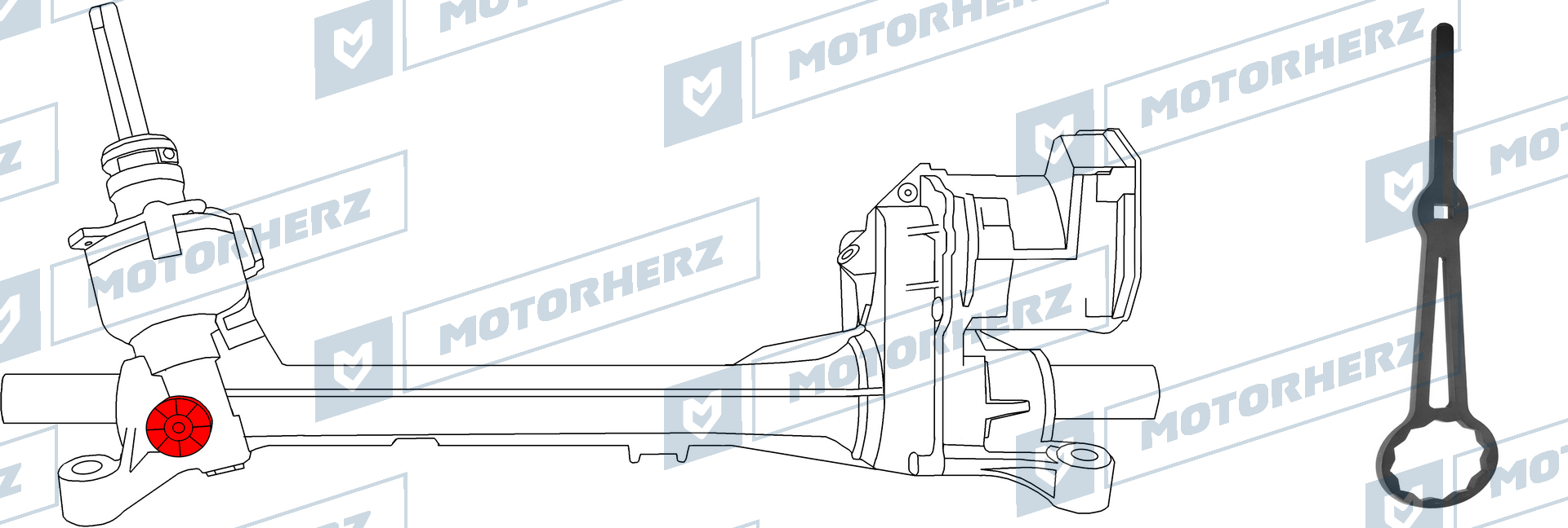 Ключ для монтажа/демонтажа и регулировки боковой г - Motorherz HYZ0141