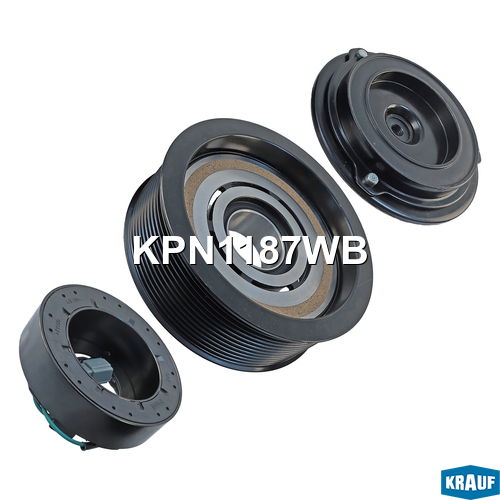 Шкив компрессора кондиционера в сборе - Krauf KPN1187WB