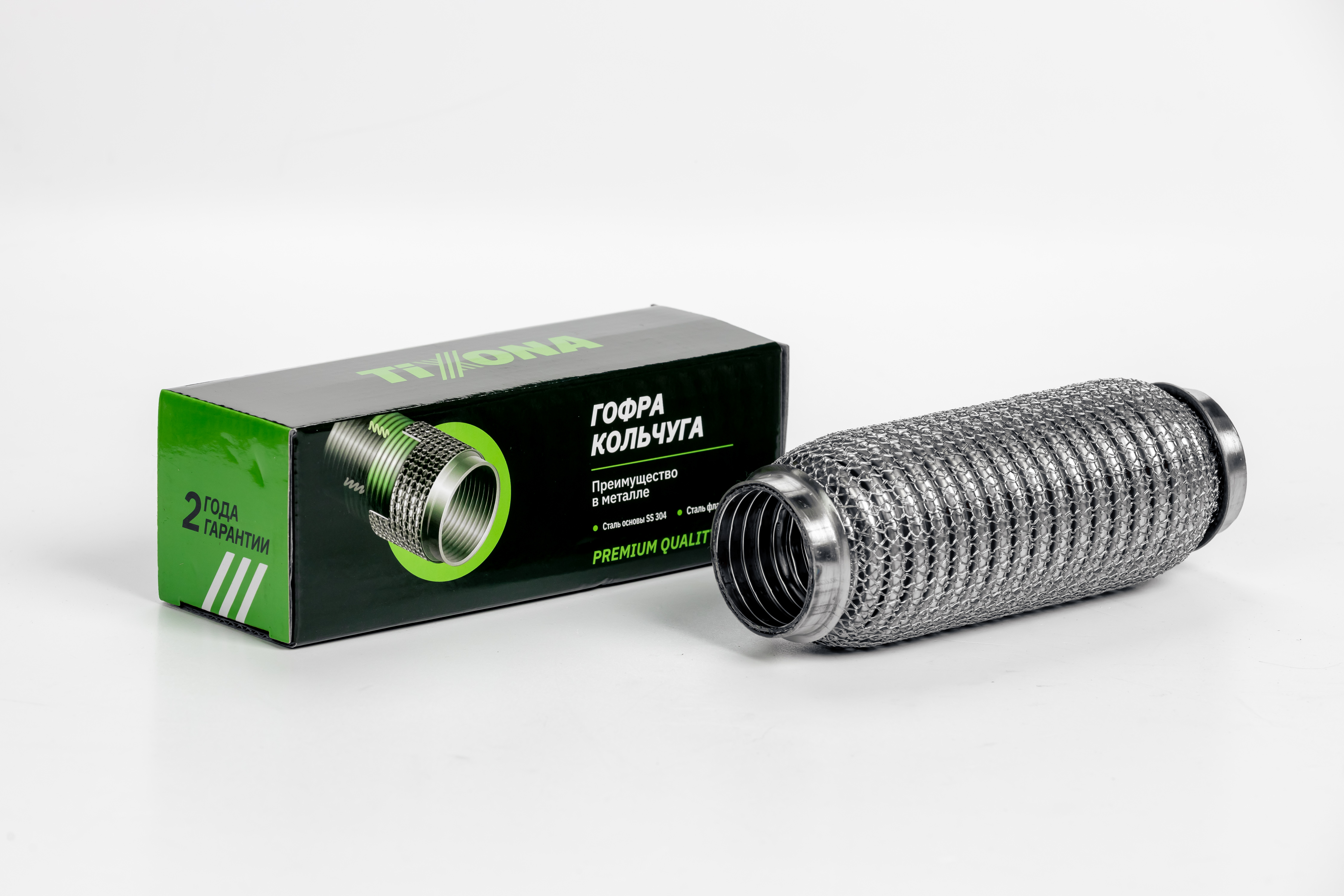 Гофра Кольчуга 40/180 (aisi 304 wire mesh, interlock) - TIXONA P40180WM