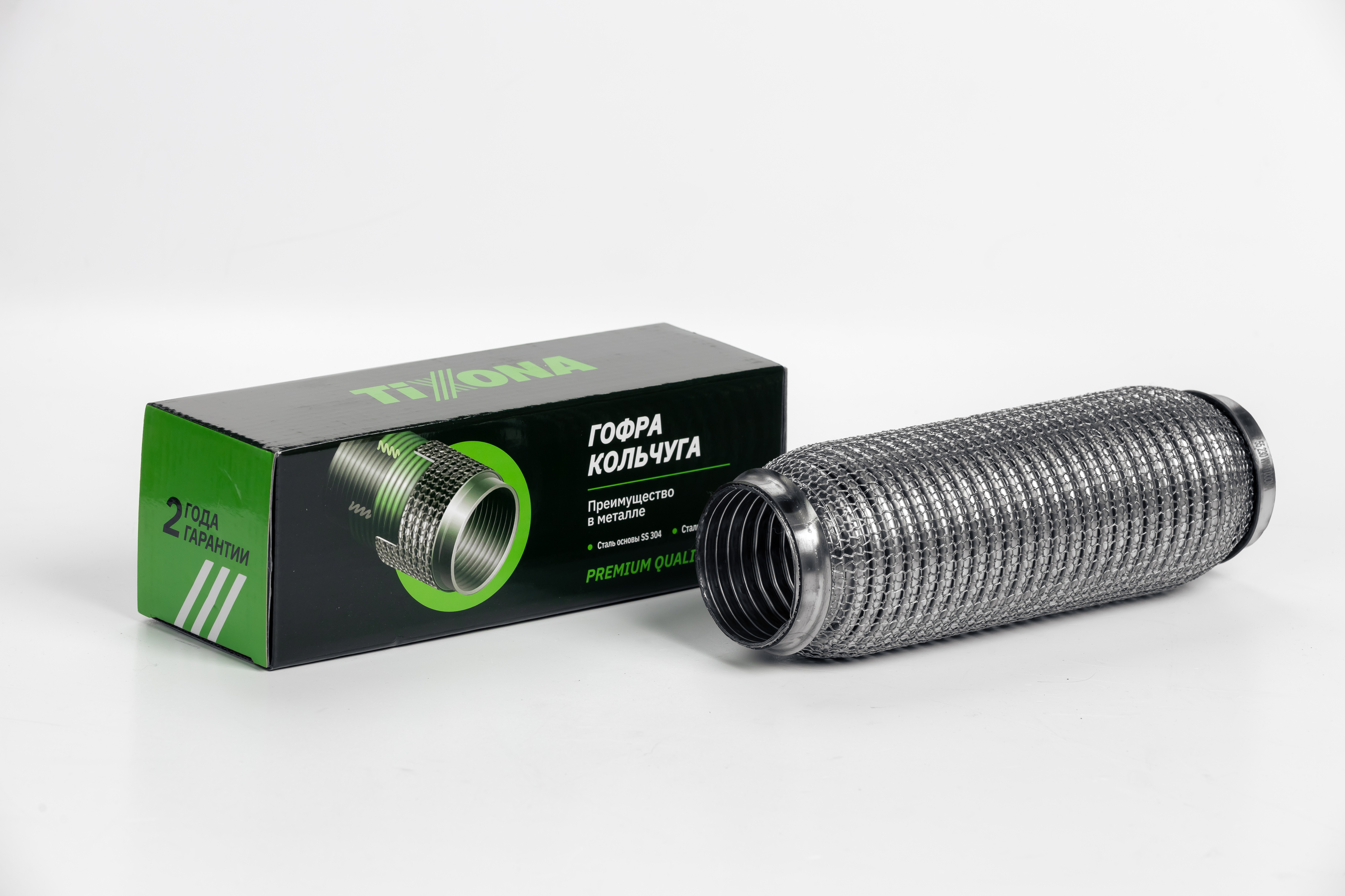 Гофра Кольчуга 55/230 (aisi 304 wire mesh, interlock) - TIXONA P55230WM