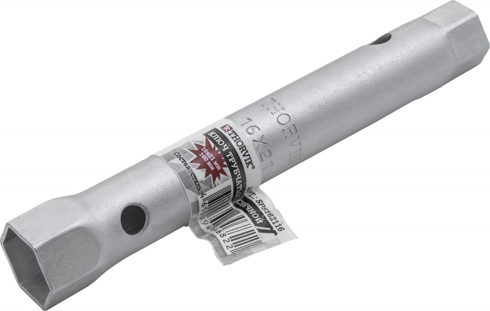 Ключ трубчатый свечной двусторонний, 16х21 мм, 160 мм - Thorvik SPS162116