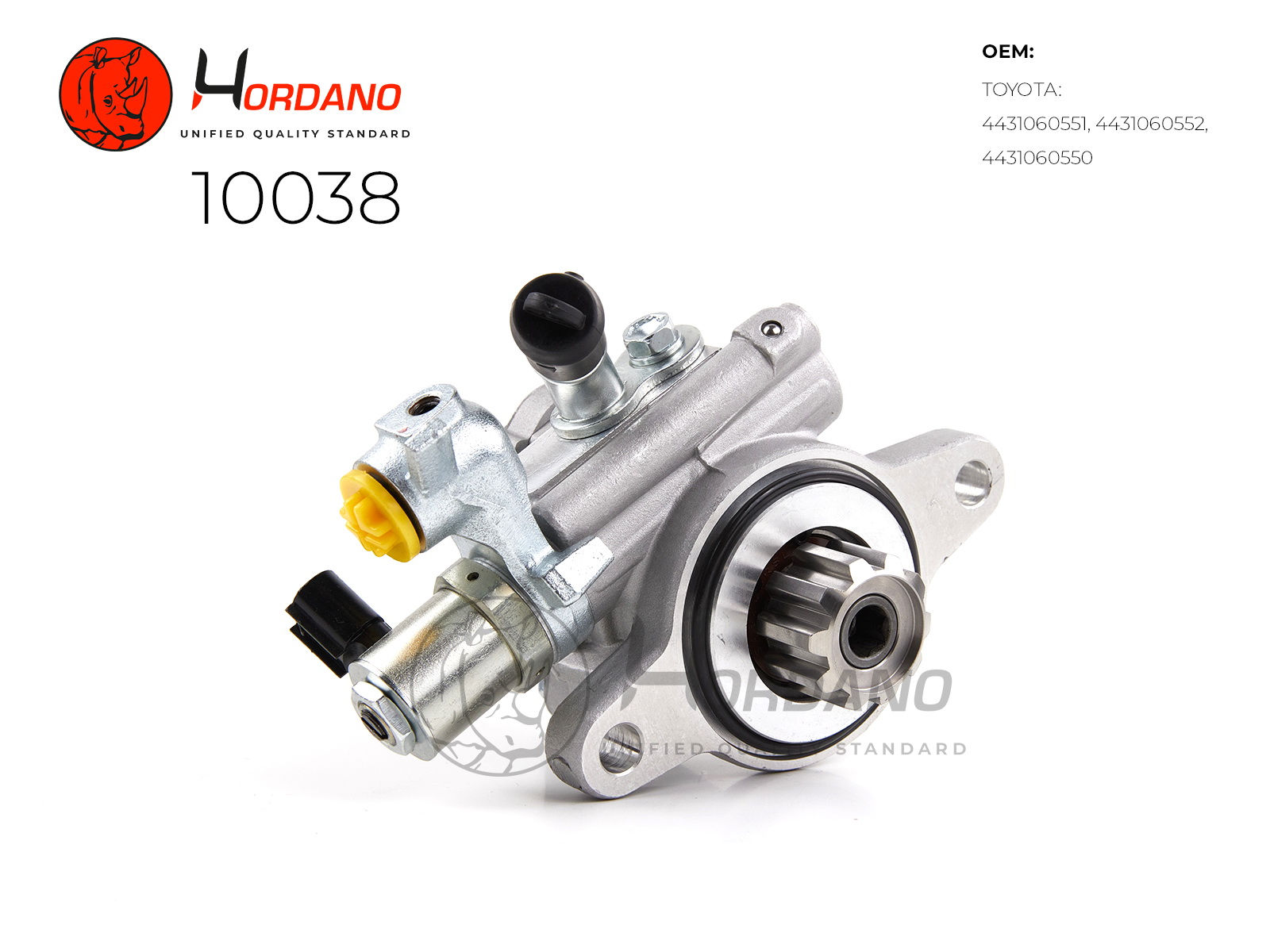 Насос ГУР Toyota land cruiser prado (j15_) 1kd-ftv (давление 8.5±0.5MPa) - HORDANO 10038