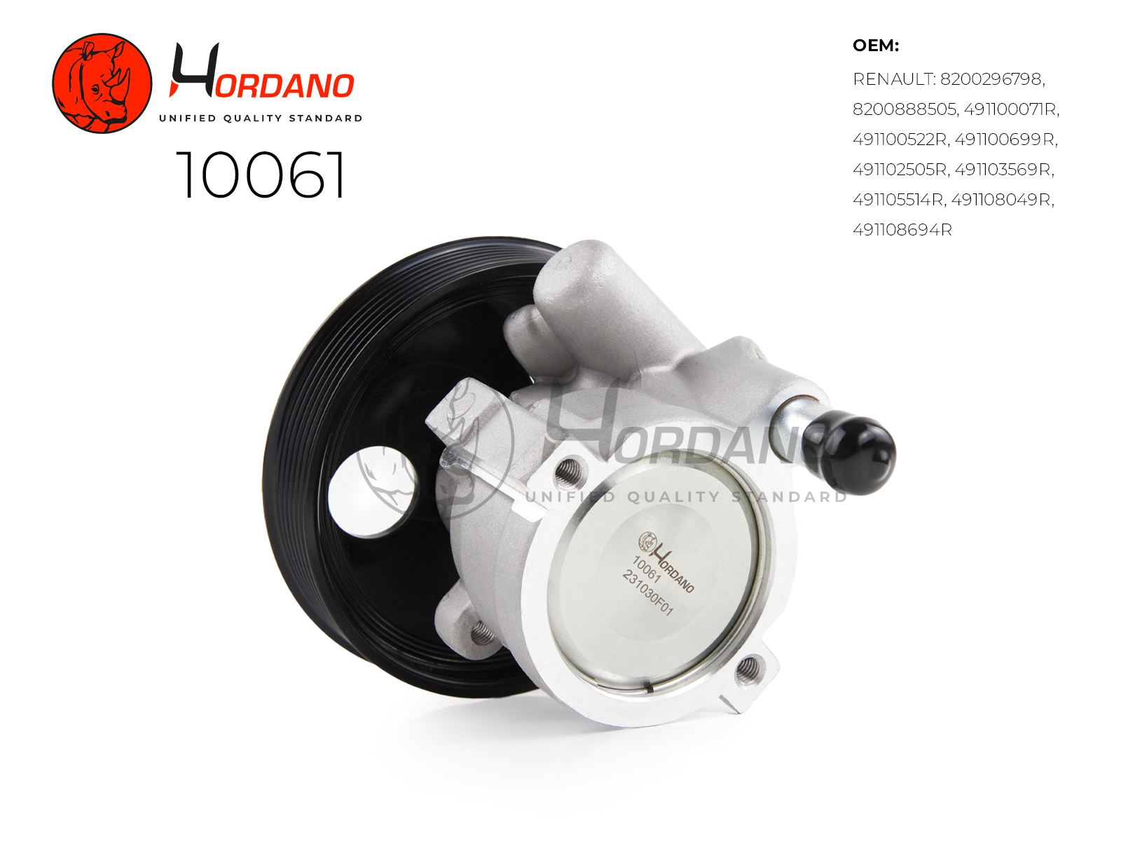 Насос ГУР renault sandero - HORDANO 10061