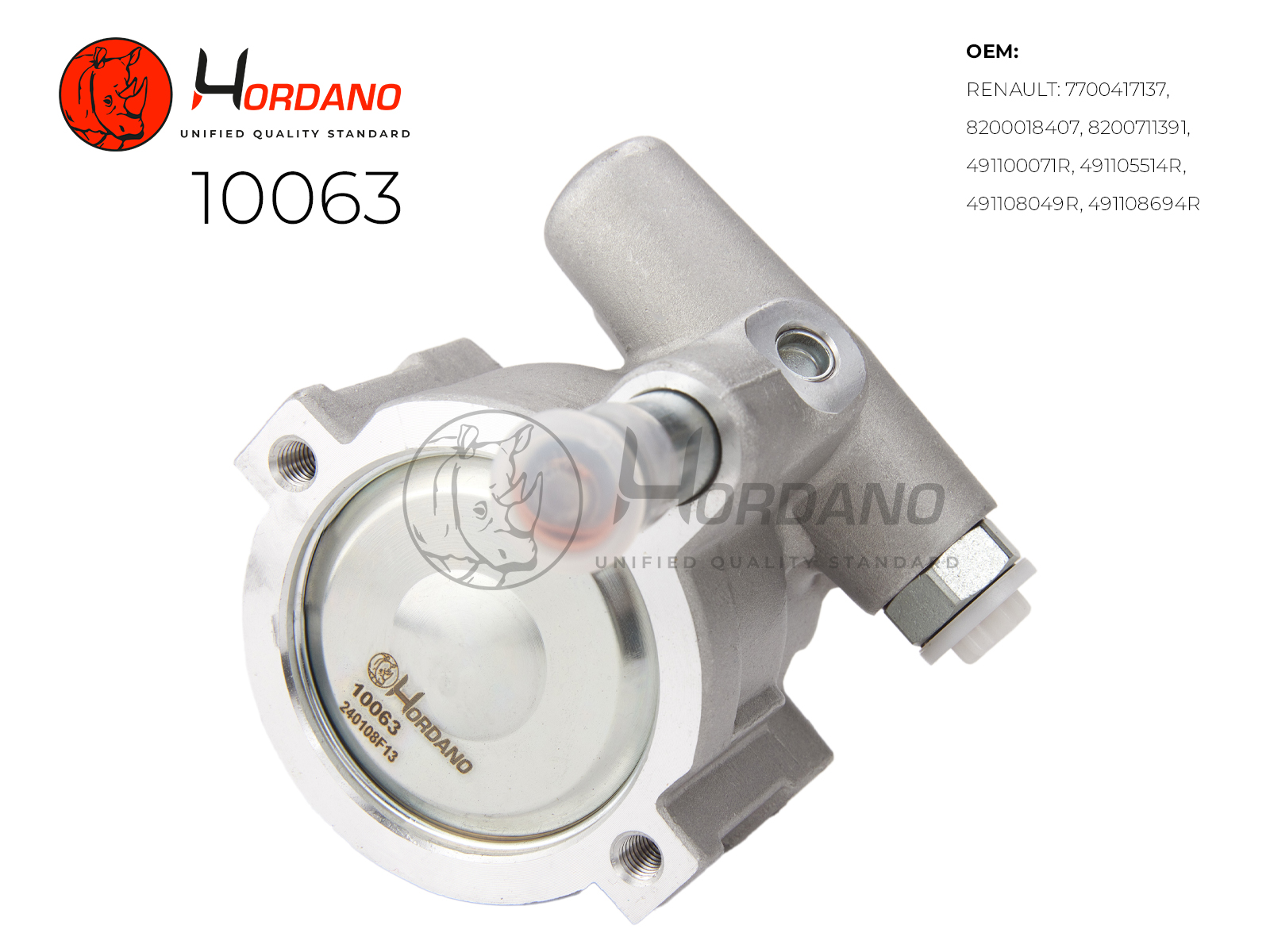 Насос ГУР renault symbol i (lb0/1/2) - HORDANO 10063