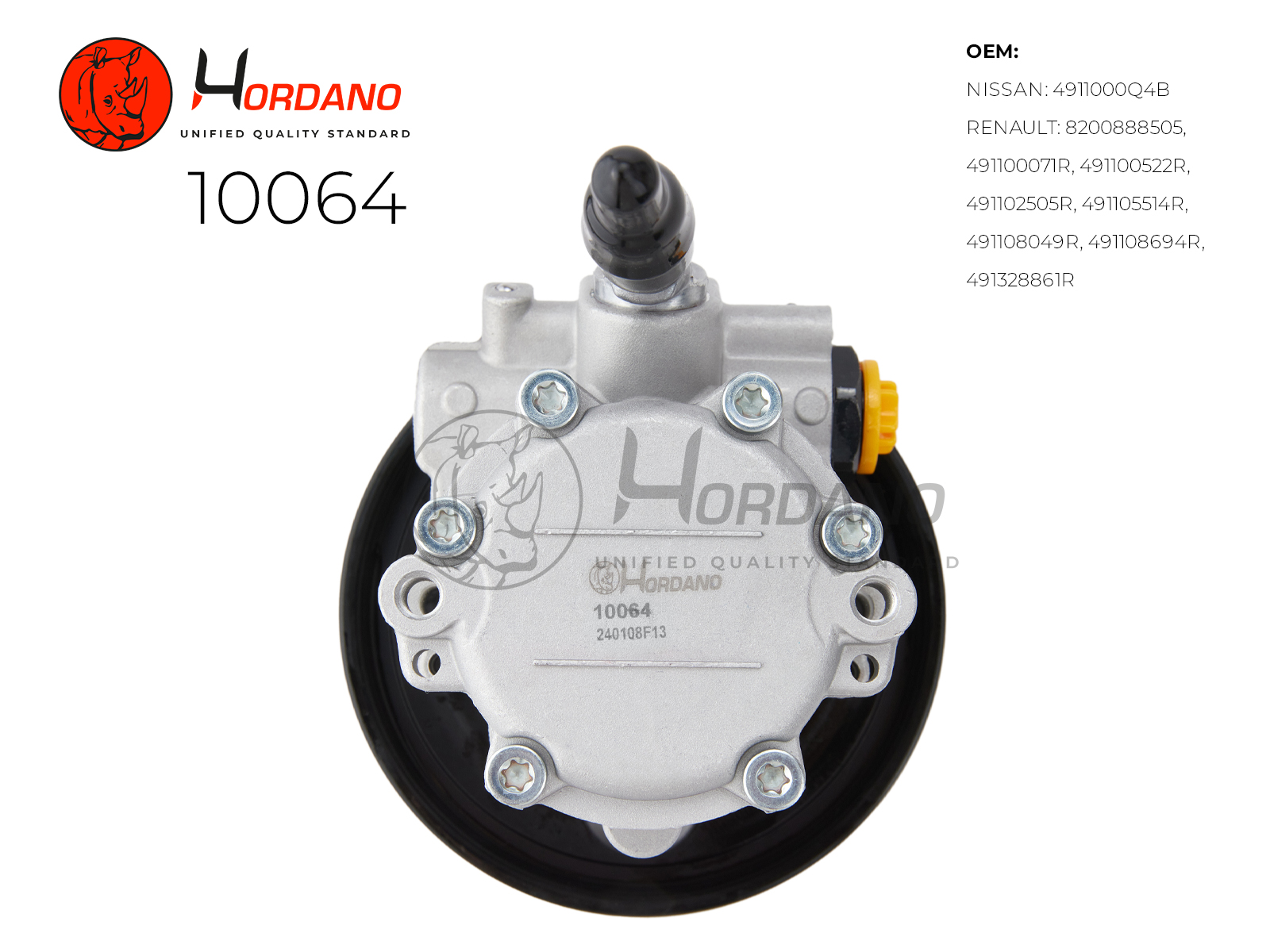 Насос ГУР renault logan (ls) - HORDANO 10064