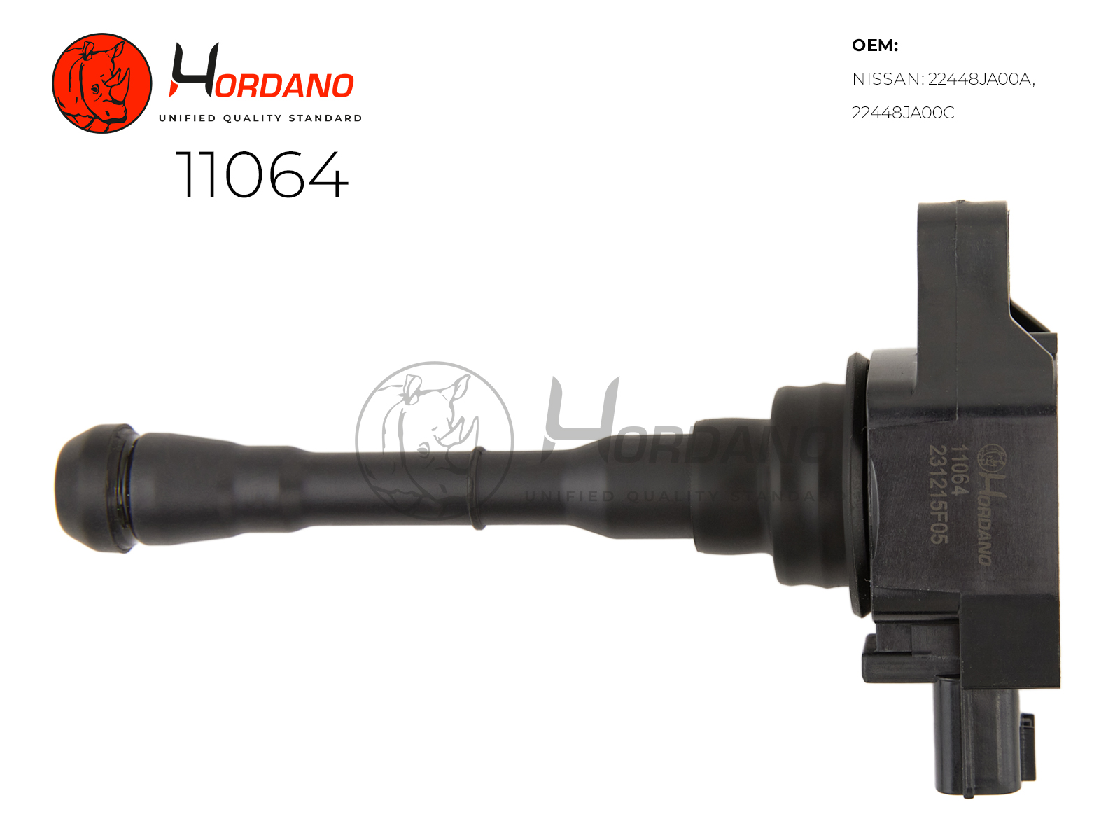 Катушка зажигания nissan qashqai (j11) Вездеход закрытый 12.13- 2.0 - HORDANO 11064