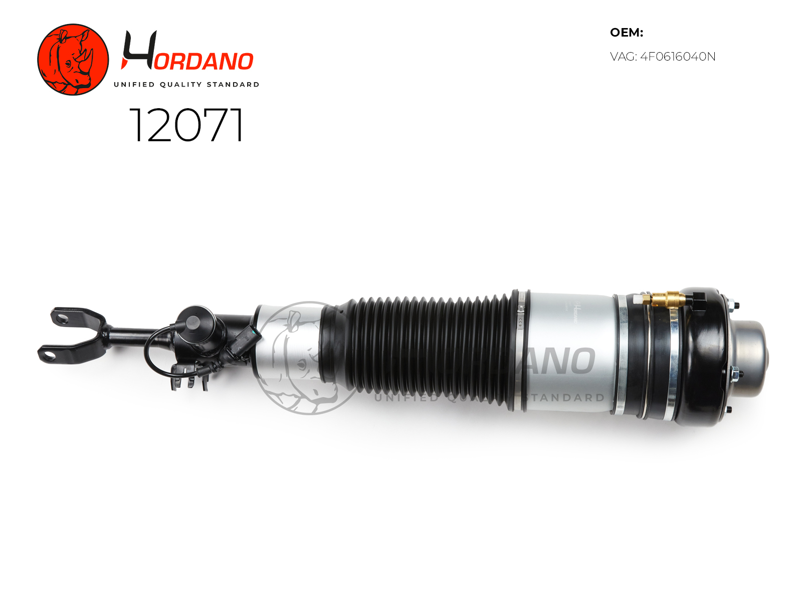 Передний пневматический амортизатор правый audi A6 Allroad C6 (2007-2011) - HORDANO 12071