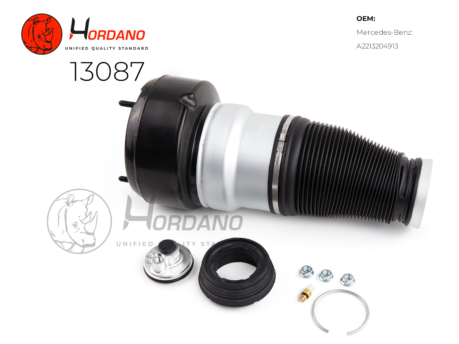 Передний пневмобаллон Mercedes-Benz S-Class w221 (2005-2013) - HORDANO 13087