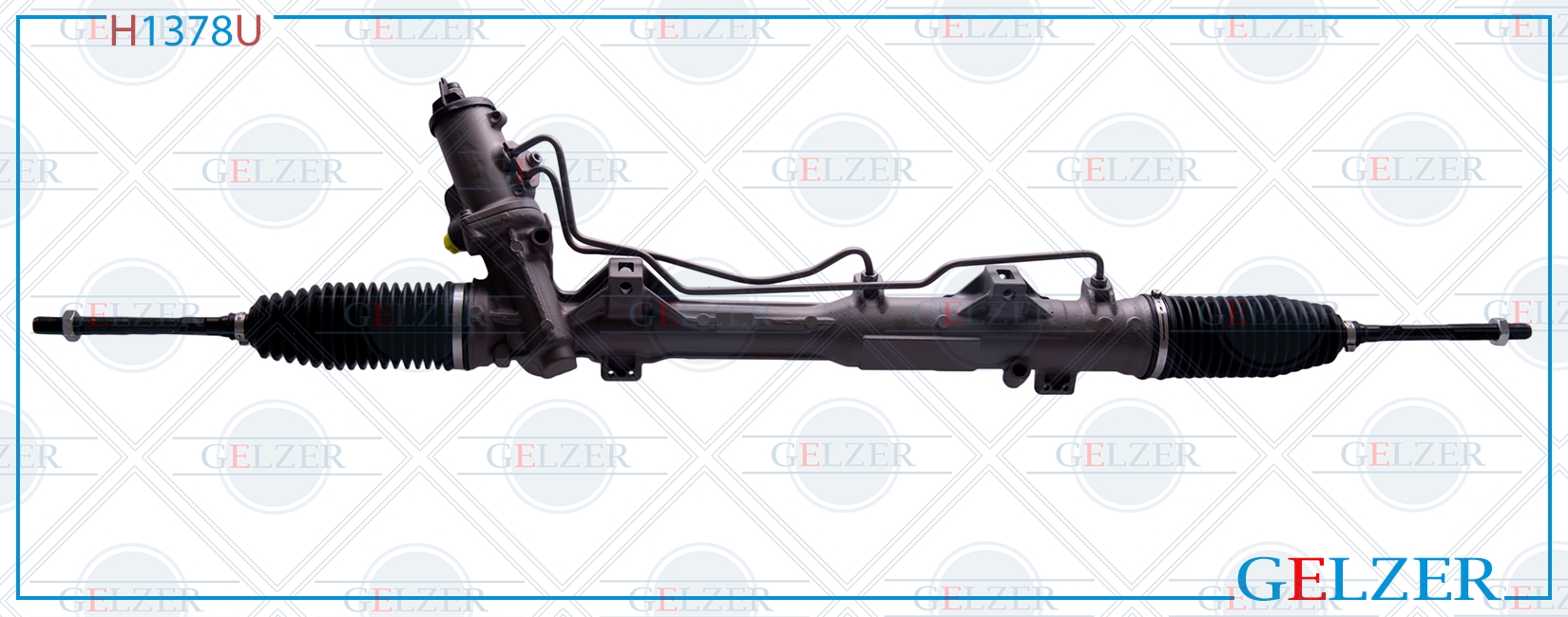 Рулевой механизм ГУР BMW 3 E90 2005-, BMW 3 E91 2005-, BMW 3 E92 2005-, BMW X1 E84 2009- (Ориг.восст) - GELZER H1378U