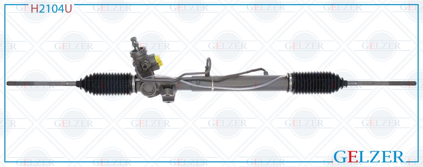 Рейка рулевая Chrysler Neon 1994-1999, Dodge Neon 1994-1999 - GELZER H2104U