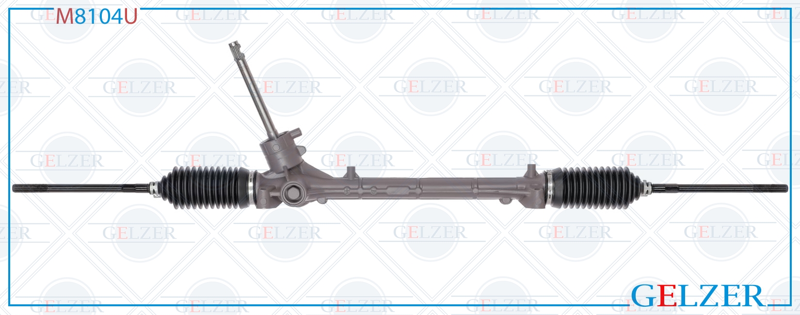 Рулевой механизм мех. Seat Mii 2012-2015, Skoda Citigo 2012-2015, VW Up 2011- (Ориг.восст) - GELZER M8104U