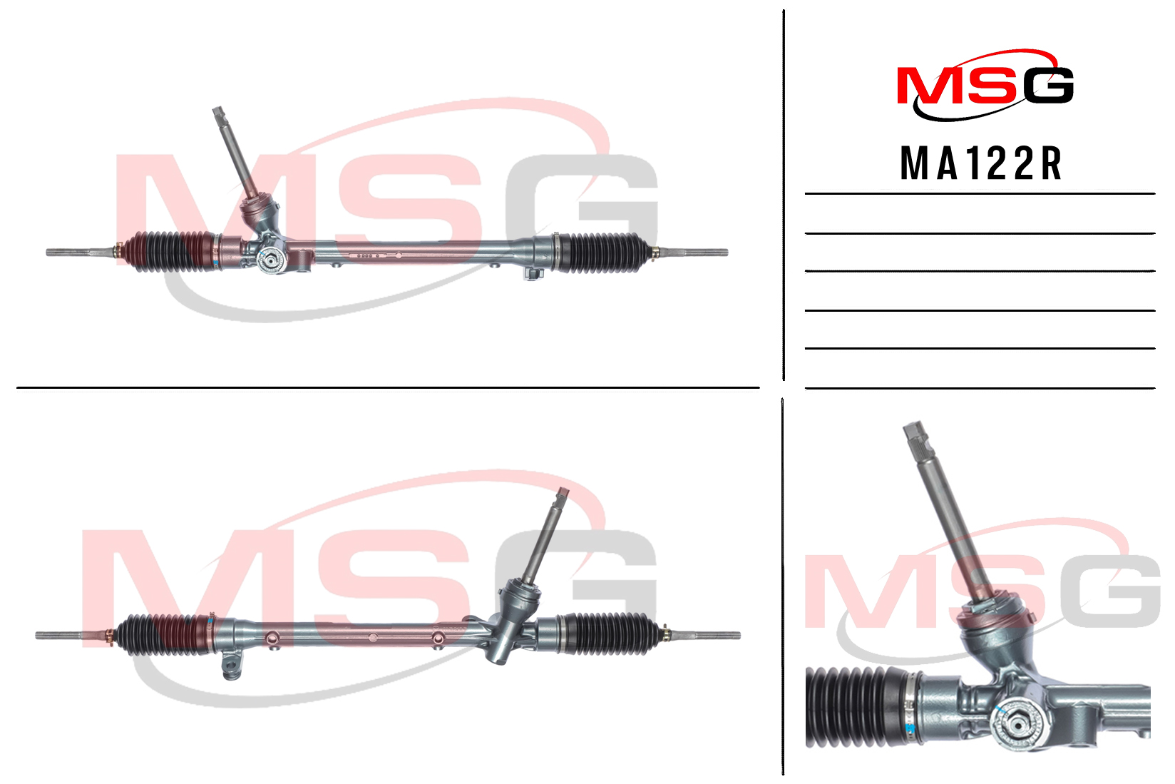 Рулевая рейка без ГУР восстановленная Mazda 2 2014- - MSG Rebuilding MA122R