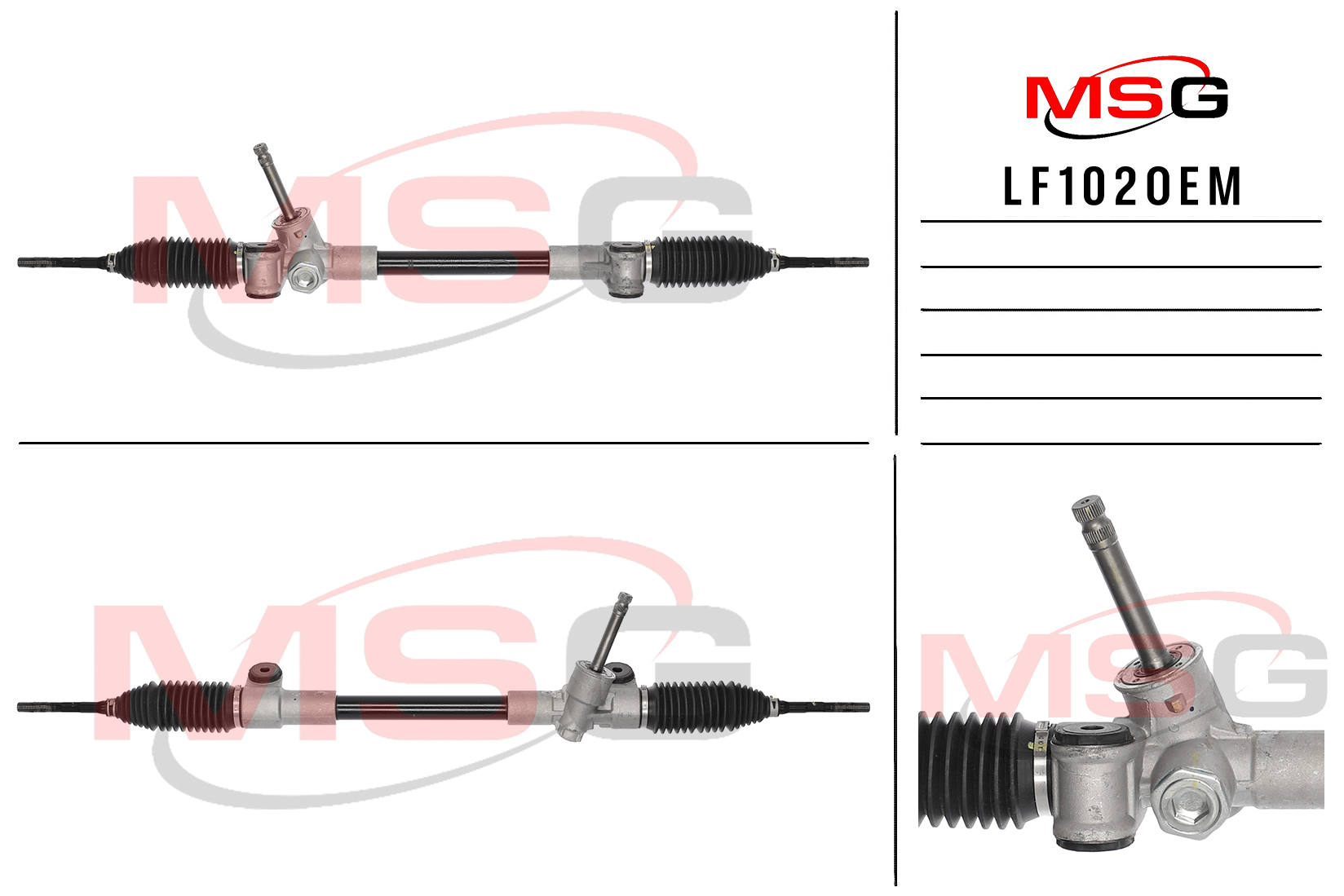Рулевая рейка без ГУР новая оригинальная Lifan Celliya 2014-, Lifan X50 2016- - MSG LF102OEM