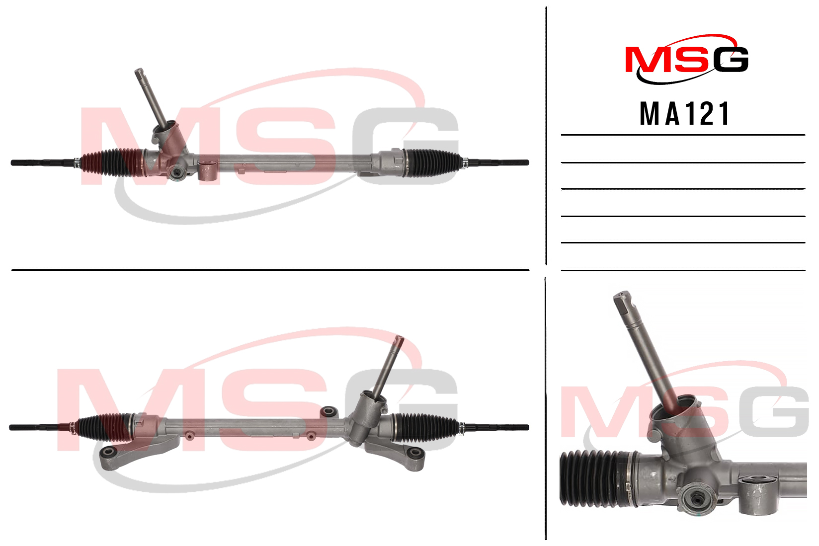 Рулевая рейка без ГУР новая Mazda 2 2007-2014 - MSG MA121