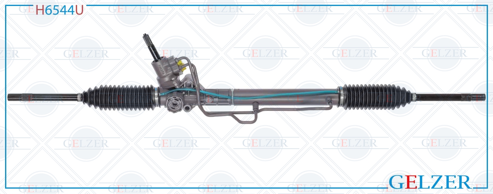 Рулевой механизм ГУР opel Arena 1998-2001, Renault Trafic 1980-2001 (Ориг.восст) - GELZER H6544U
