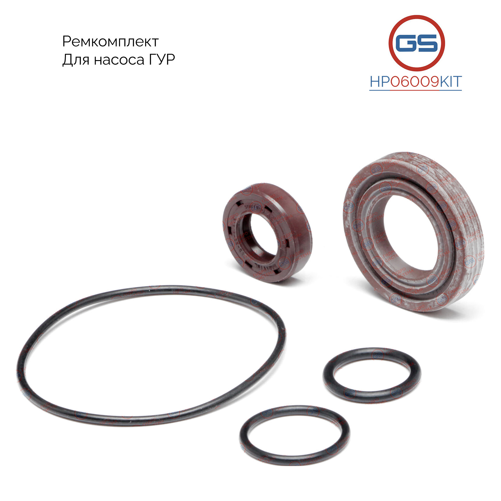 Ремкомплект насоса ГУР Alfa Romeo 164 1987-1992, Alfa Romeo 155 1992-1997 - GS HP06009KIT