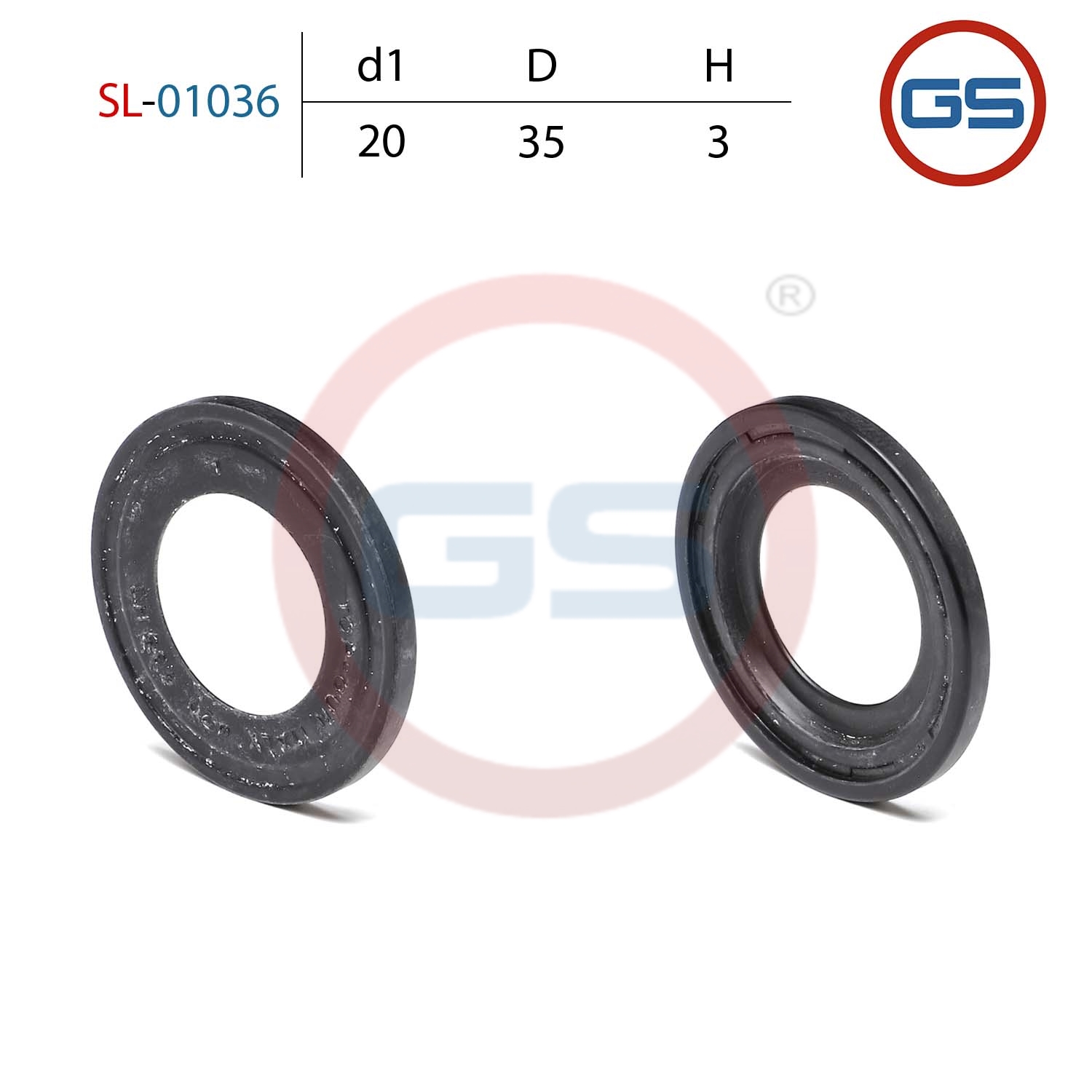 Сальник рулевой рейки 20*35*3 (3) - GS SL-01036