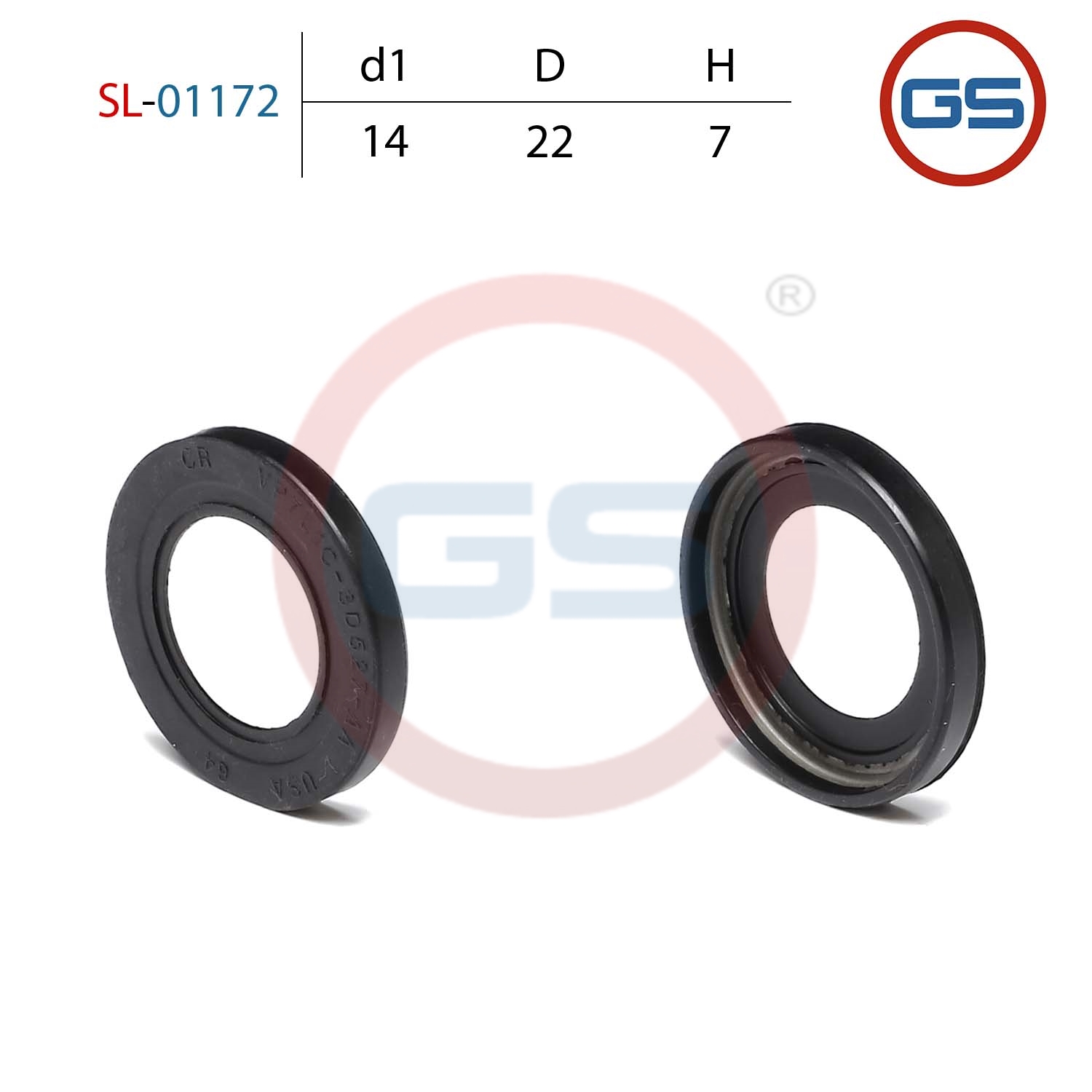 Сальник рулевой рейки 17*28*3.7 (15) - GS SL-01172
