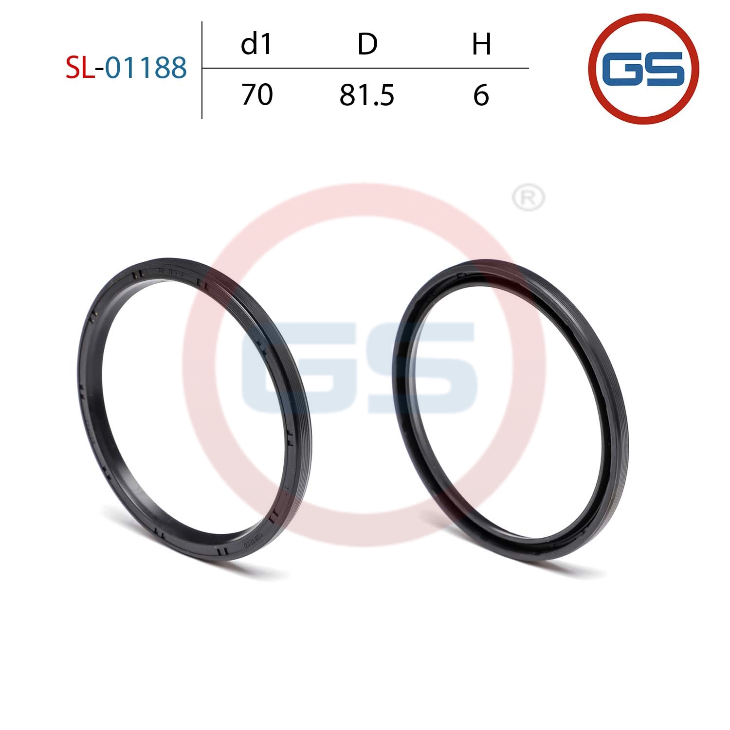 Сальник рулевой рейки 70*81.5*6 (0) - GS SL-01188