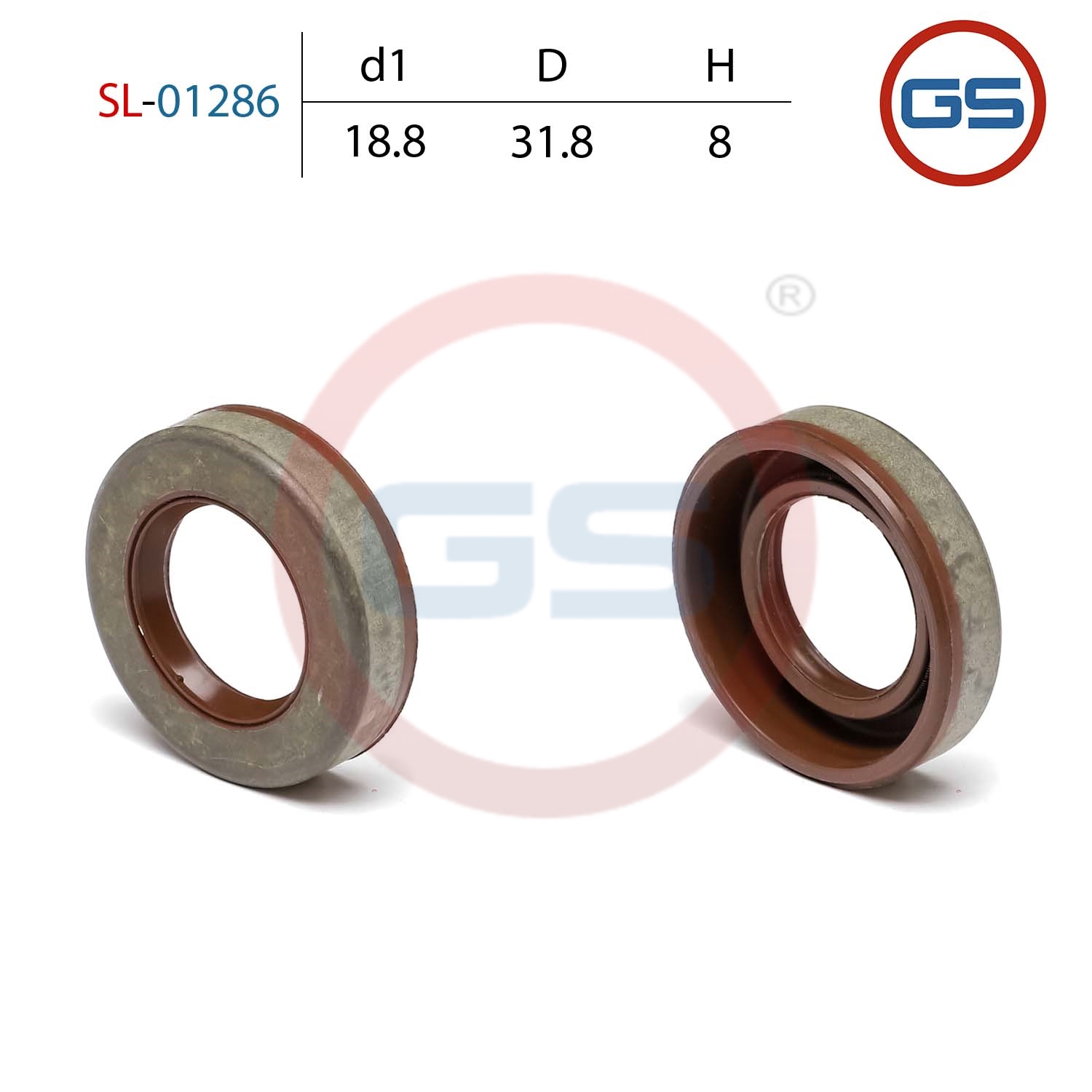 Сальник рулевой рейки 18.8*31.8*8 (0ma) - GS SL-01286