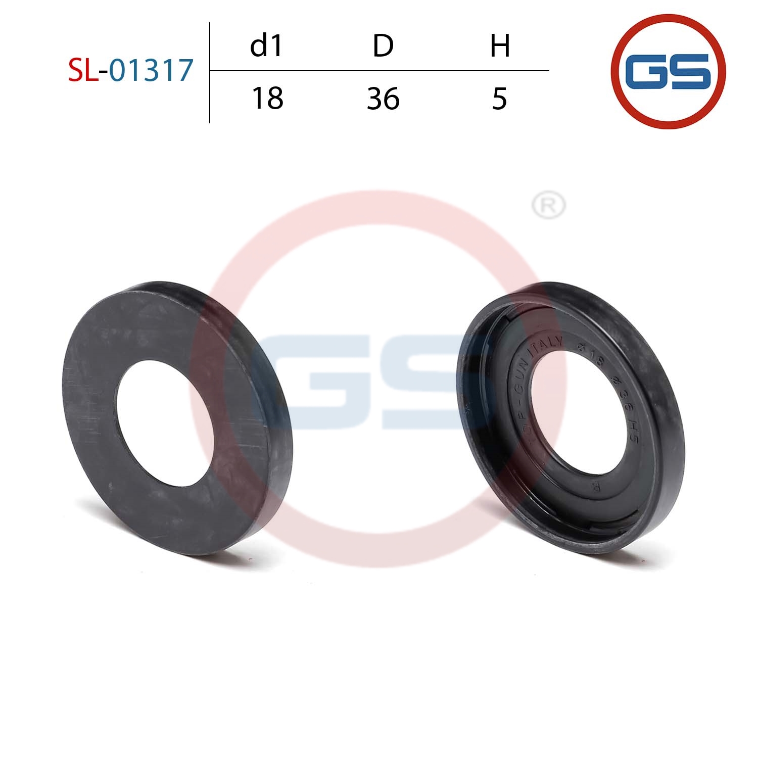 Сальник рулевой рейки 18*36*5 (3) - GS SL-01317