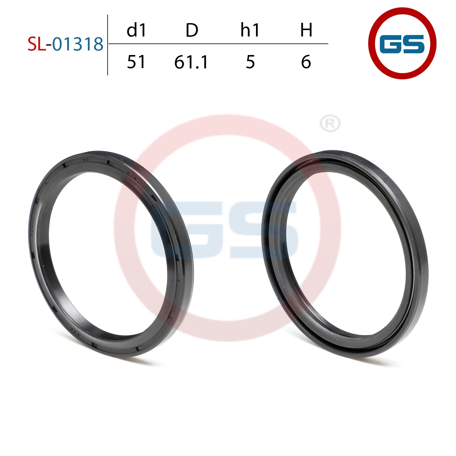 Сальник рулевой рейки 51*61.1*5/6 (1pm) - GS SL-01318