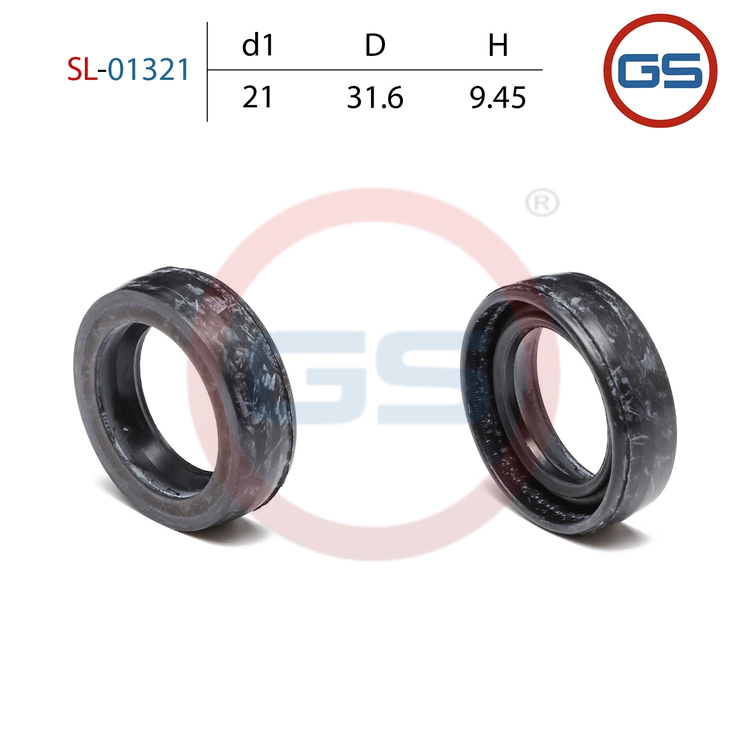 Сальник рулевой рейки 21*31.6*9.45 (0m) - GS SL-01321