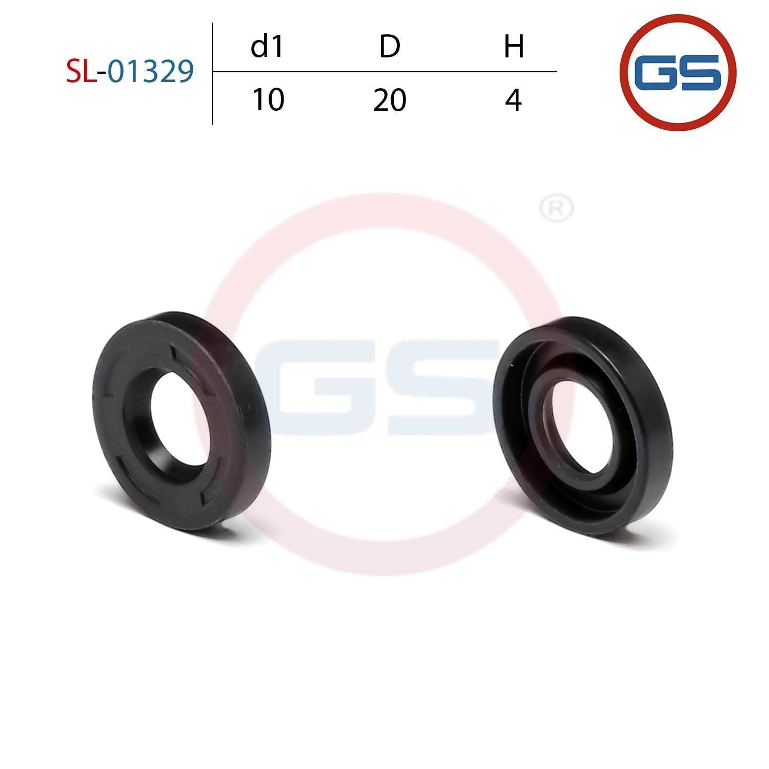 Сальник рулевой рейки 10*20*4 (0m) - GS SL-01329