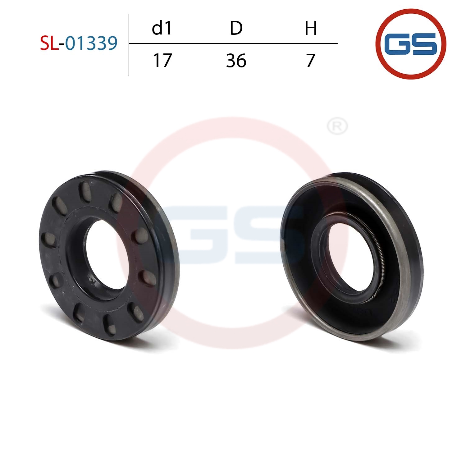 Сальник рулевой рейки 17*36*7 (0ma) - GS SL-01339