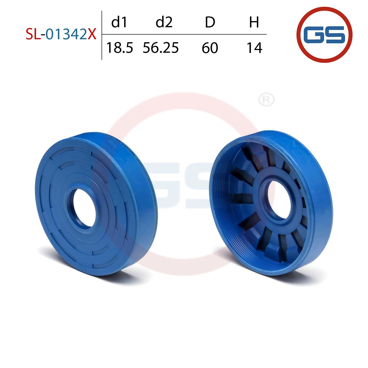 Сальник рулевой рейки 18.5*56.25/60*14 (special) - GS SL-01342X