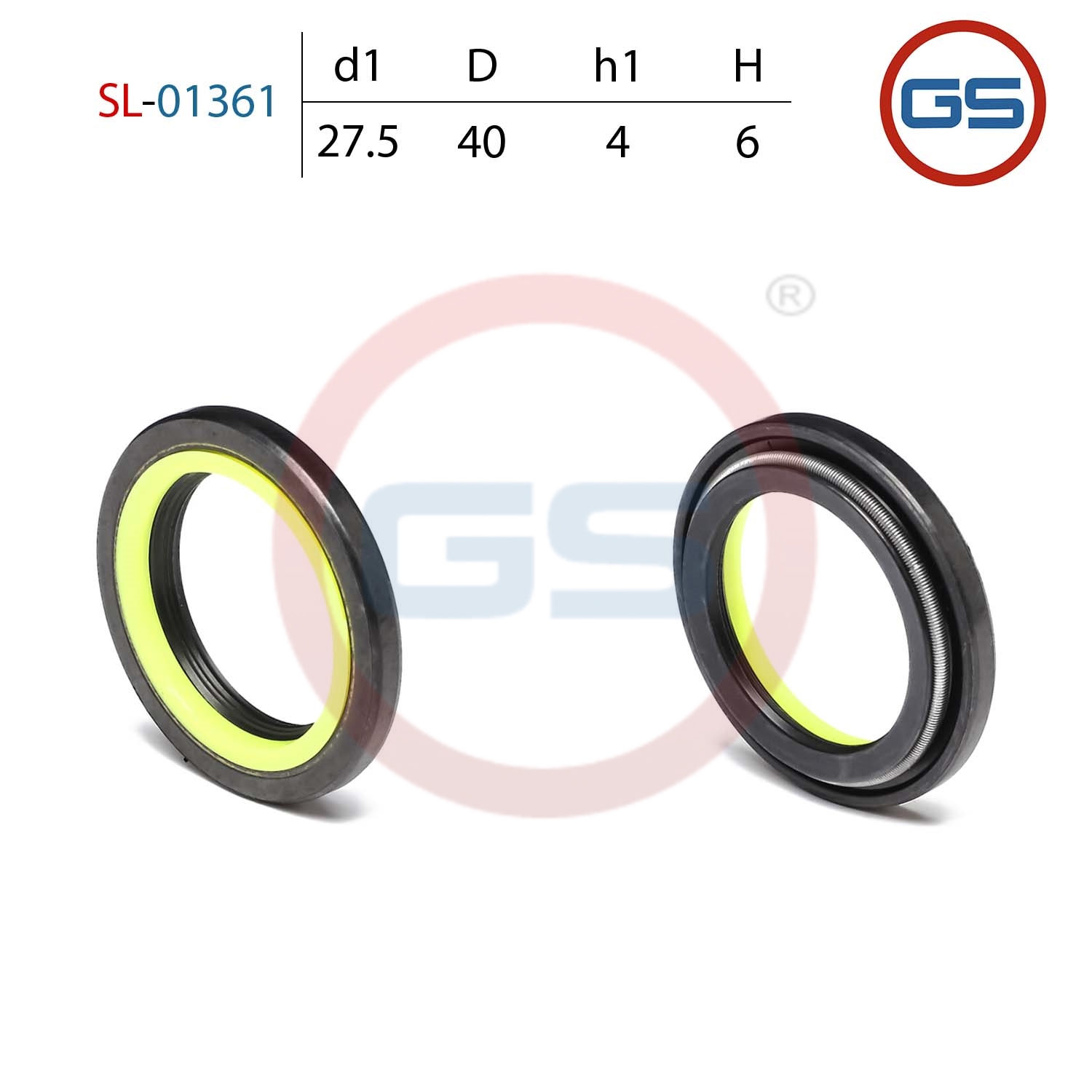 Сальник рулевой рейки 27.5*40*4/6 (4v2) - GS SL-01361