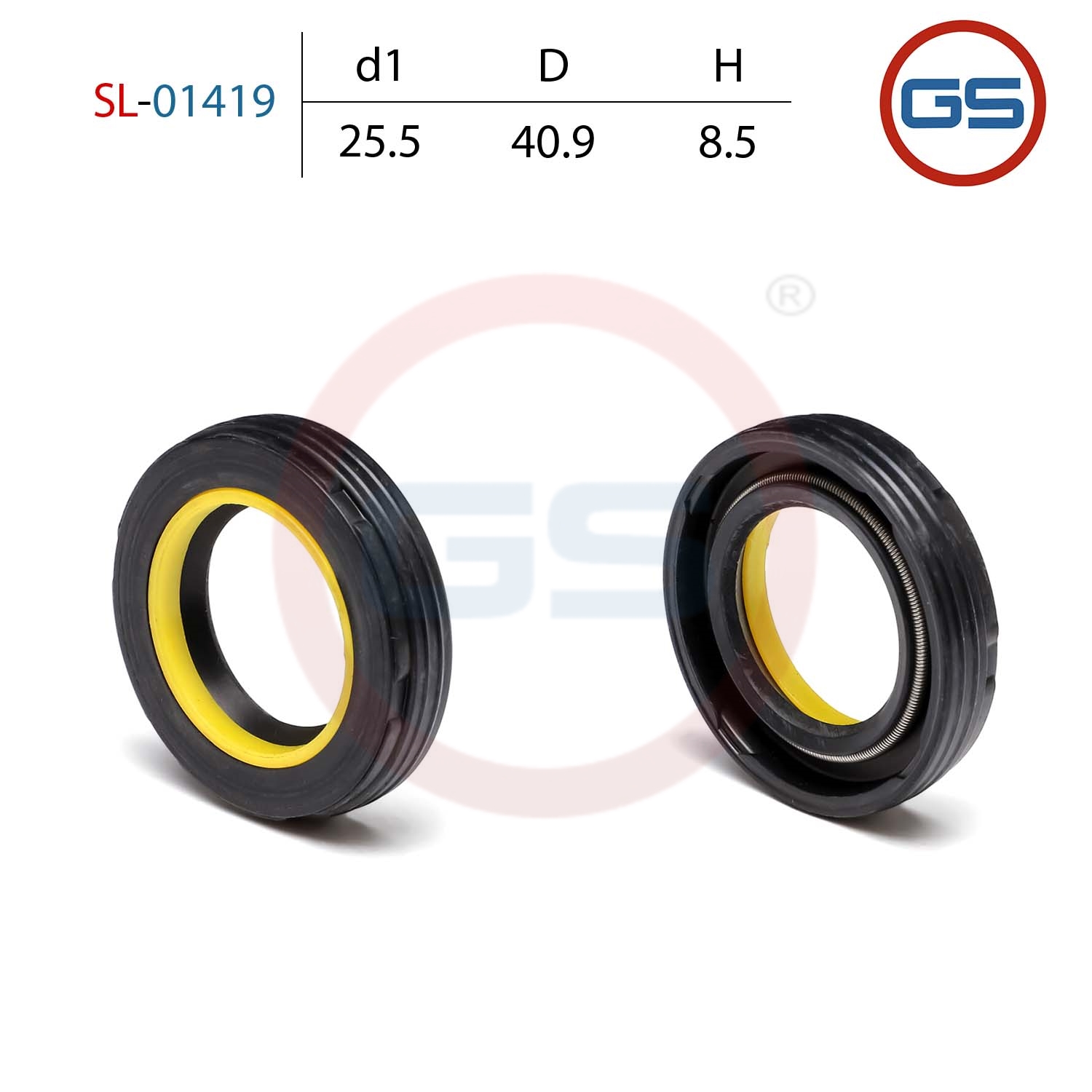Сальник рулевой рейки 25.5*40.9*8.5 (7v2) - GS SL-01419
