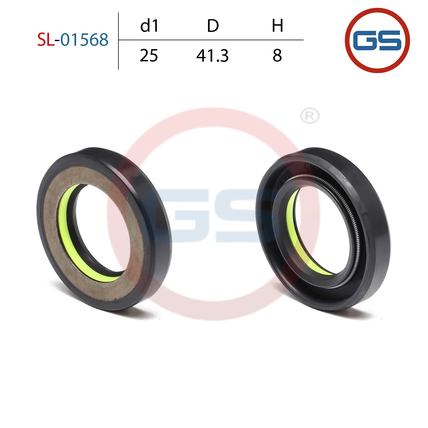 Сальник рулевой рейки 25*41.3*8 (7v1) - GS SL-01568