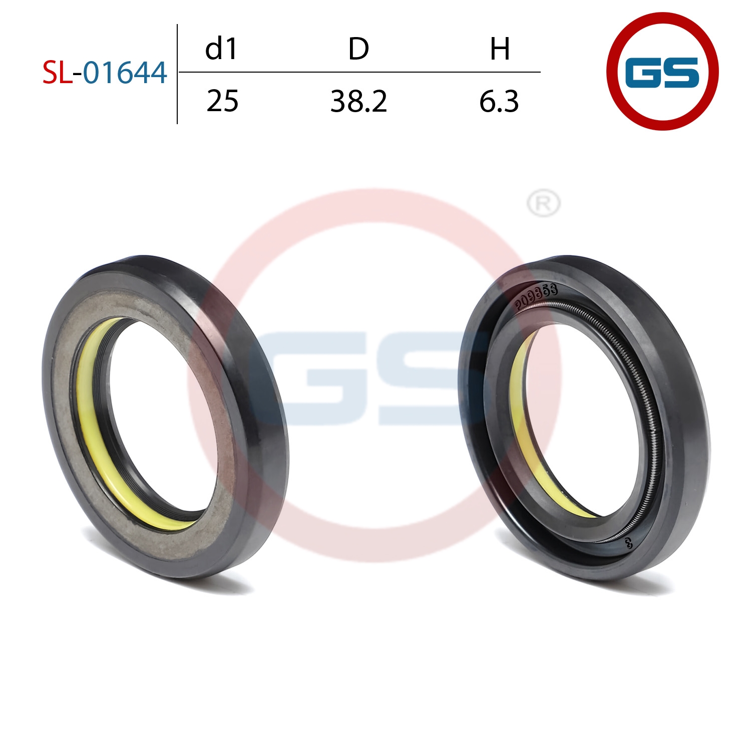 Сальник рулевой рейки 25*38.2*6.3 (7v1) - GS SL-01644