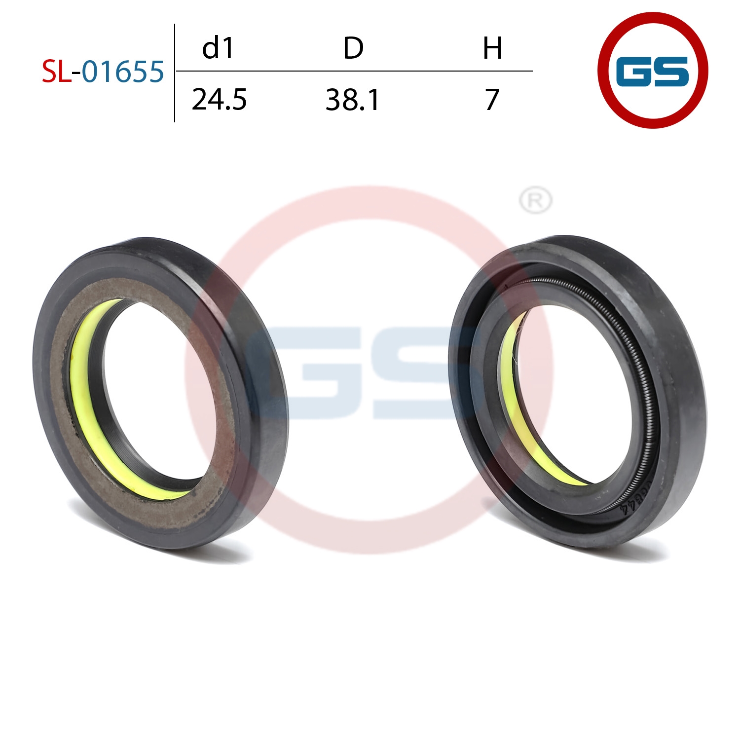 Сальник рулевой рейки 24.5*38.1*7 (7v1) - GS SL-01655