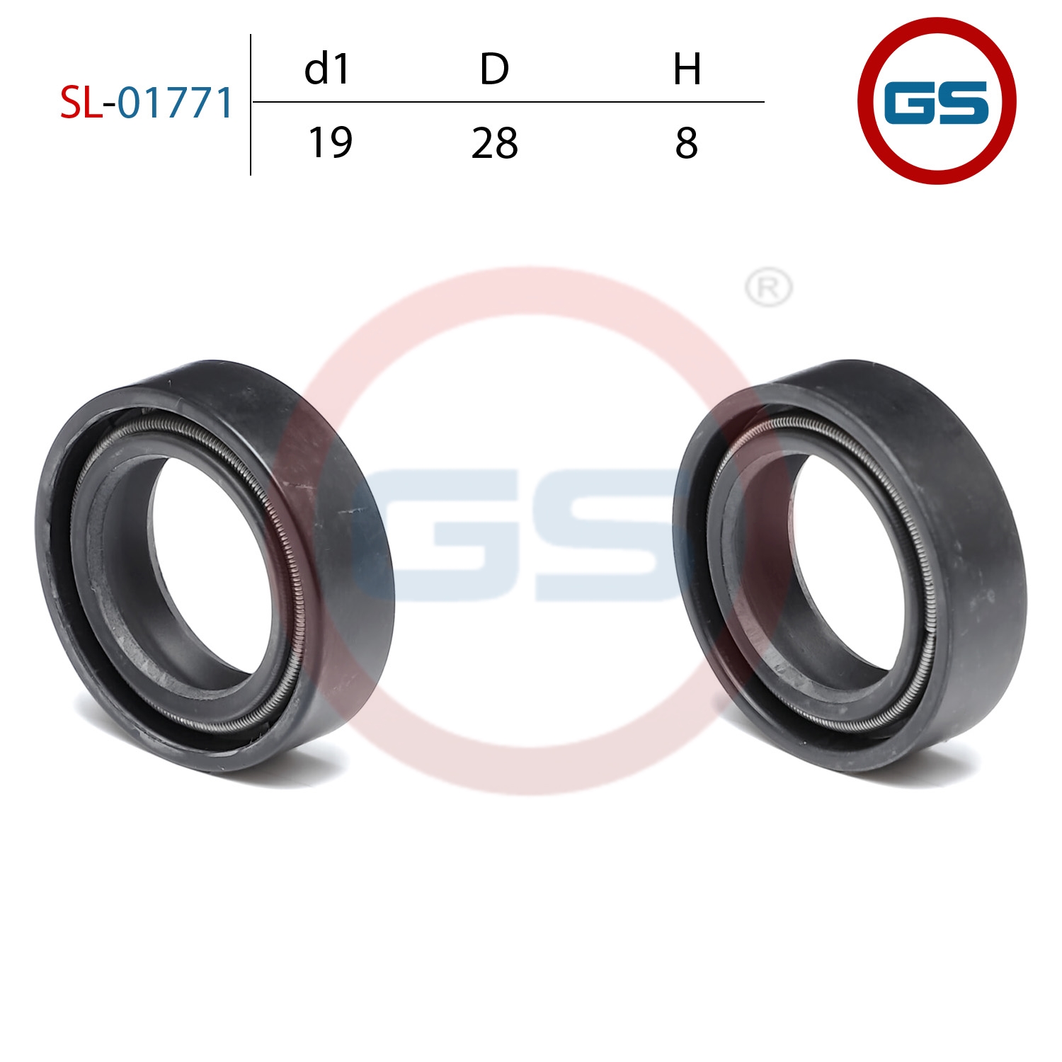 Сальник рулевой рейки 19*28*8 (0m2) - GS SL-01771