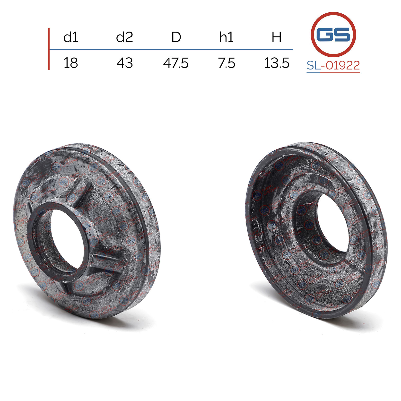 Сальник рулевой рейки 18*43/47.5*7.5/13.5 (Special) - GS SL-01922
