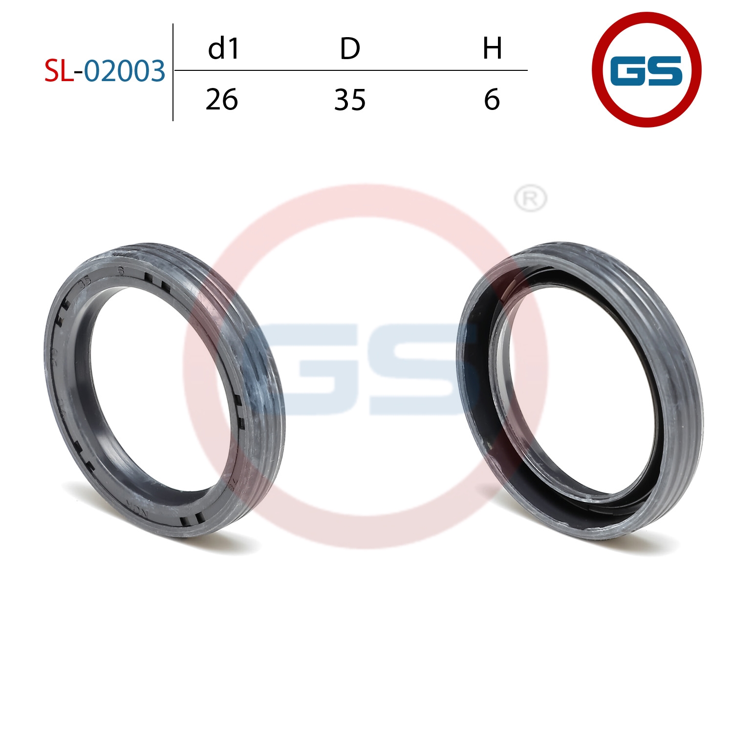 Сальник рулевой рейки 26*35*6 (2) - GS SL-02003