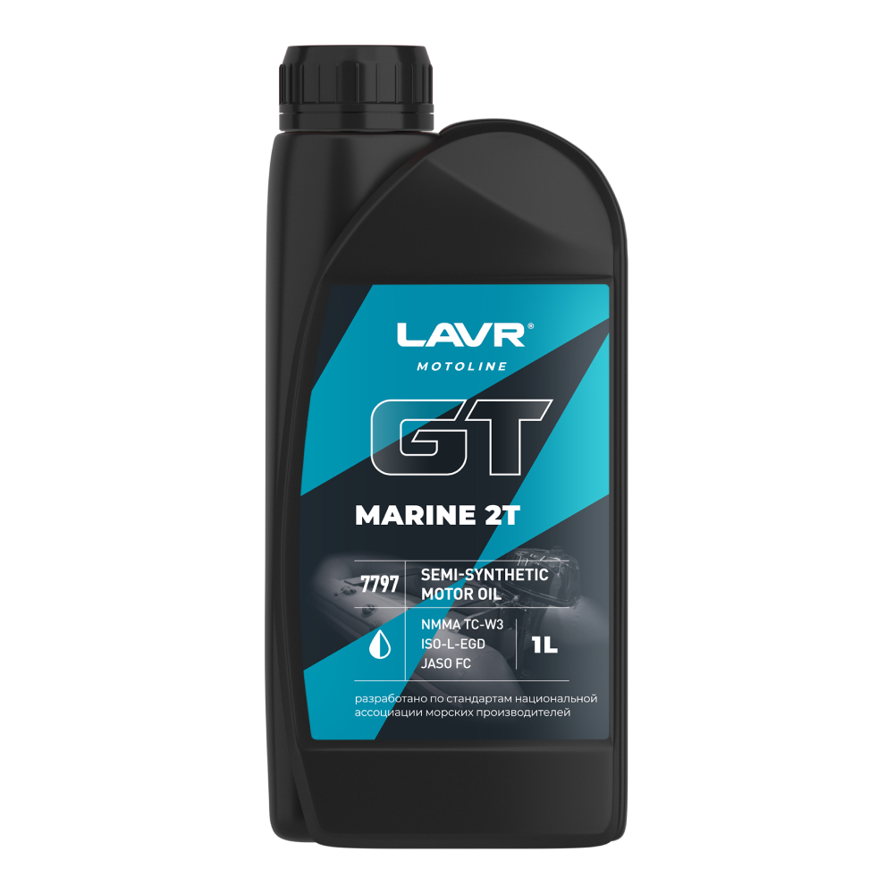 Моторное масло GT Marine 2Т FC, 1л - LAVR Ln7797