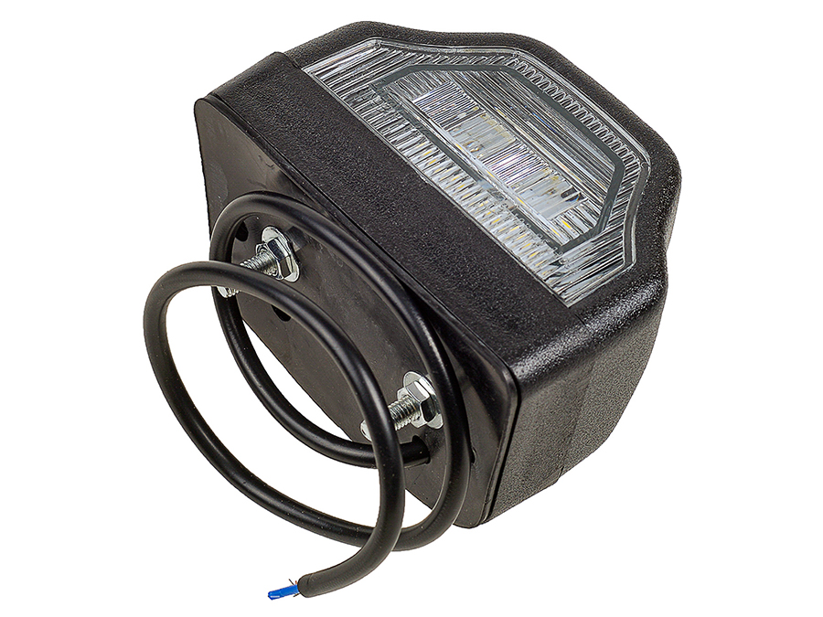 фонарь освещения номерного знака! чёрный 8led-24v 98x67 с проводом \Universal - Stellox 8733664SX