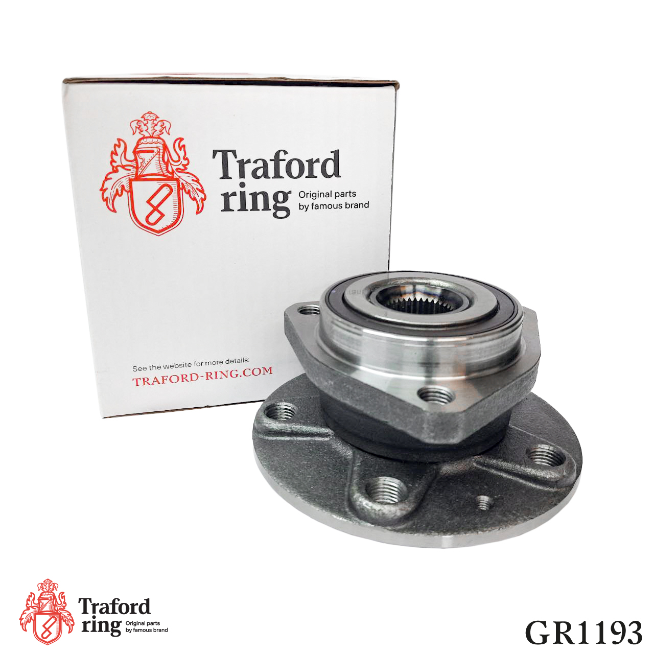 Ступица Колеса, Skoda Octavia A5 (04-) (3 отв.) (перед. в сборе с подшип.) - TRAFORD RING GR 1193