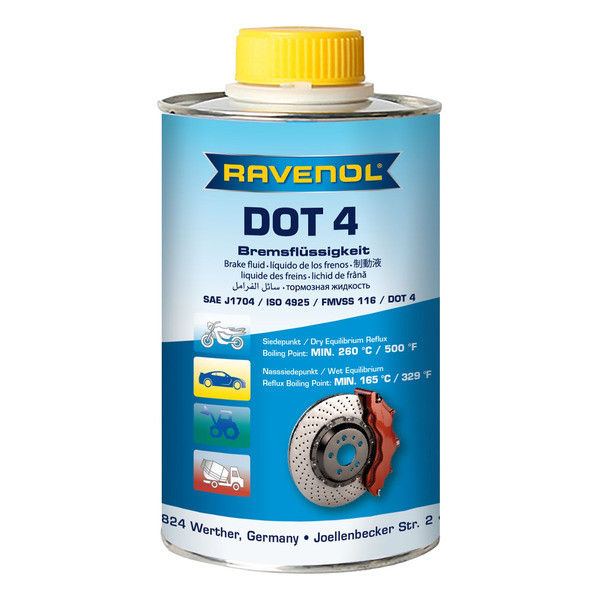 Тормозная жидкость dot 4 025л RAVENOL 1350601250 1068₽